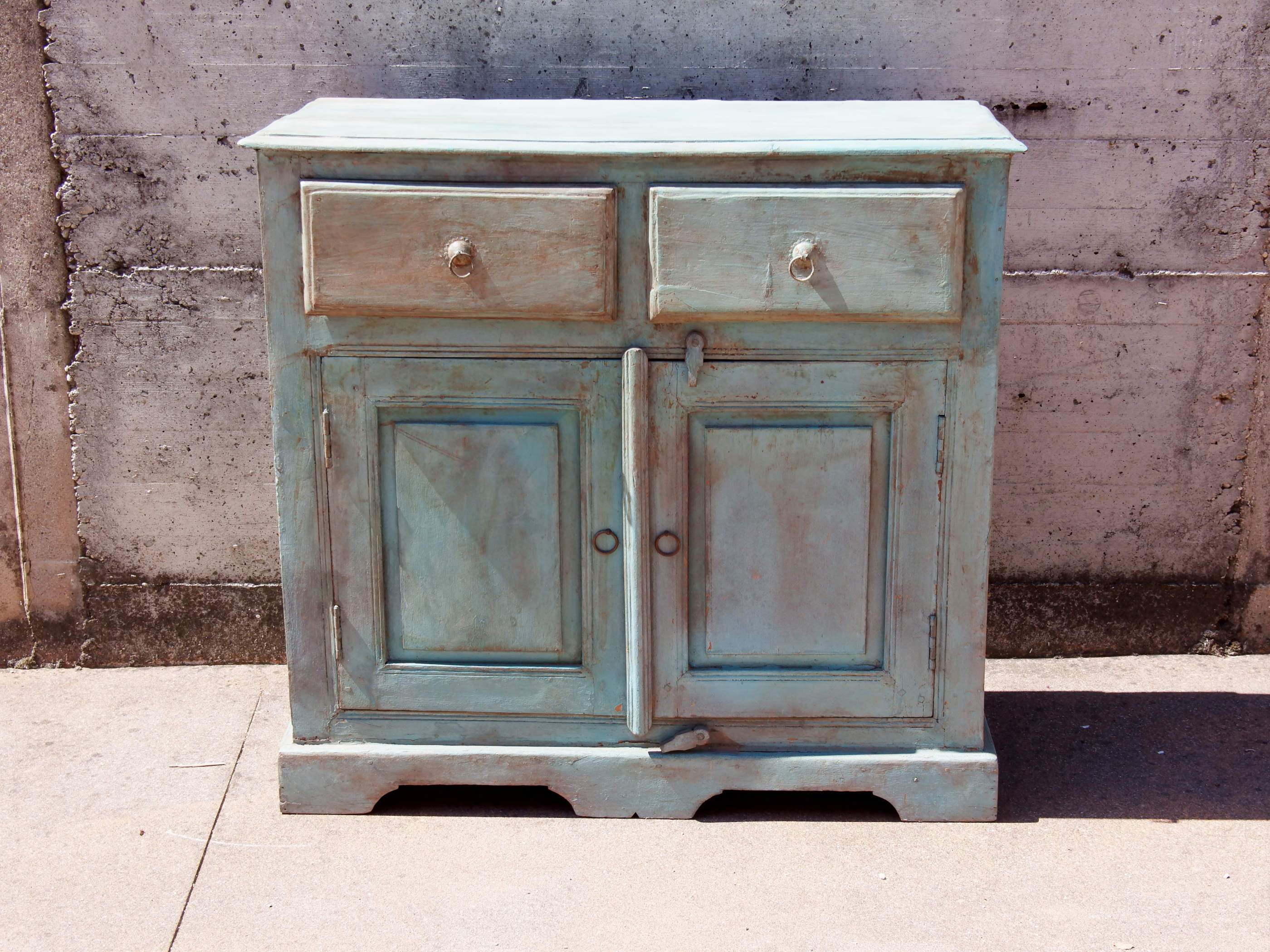 credenza,comò, mobile indiano antico, teak dipinto,etnica    cod.KG28