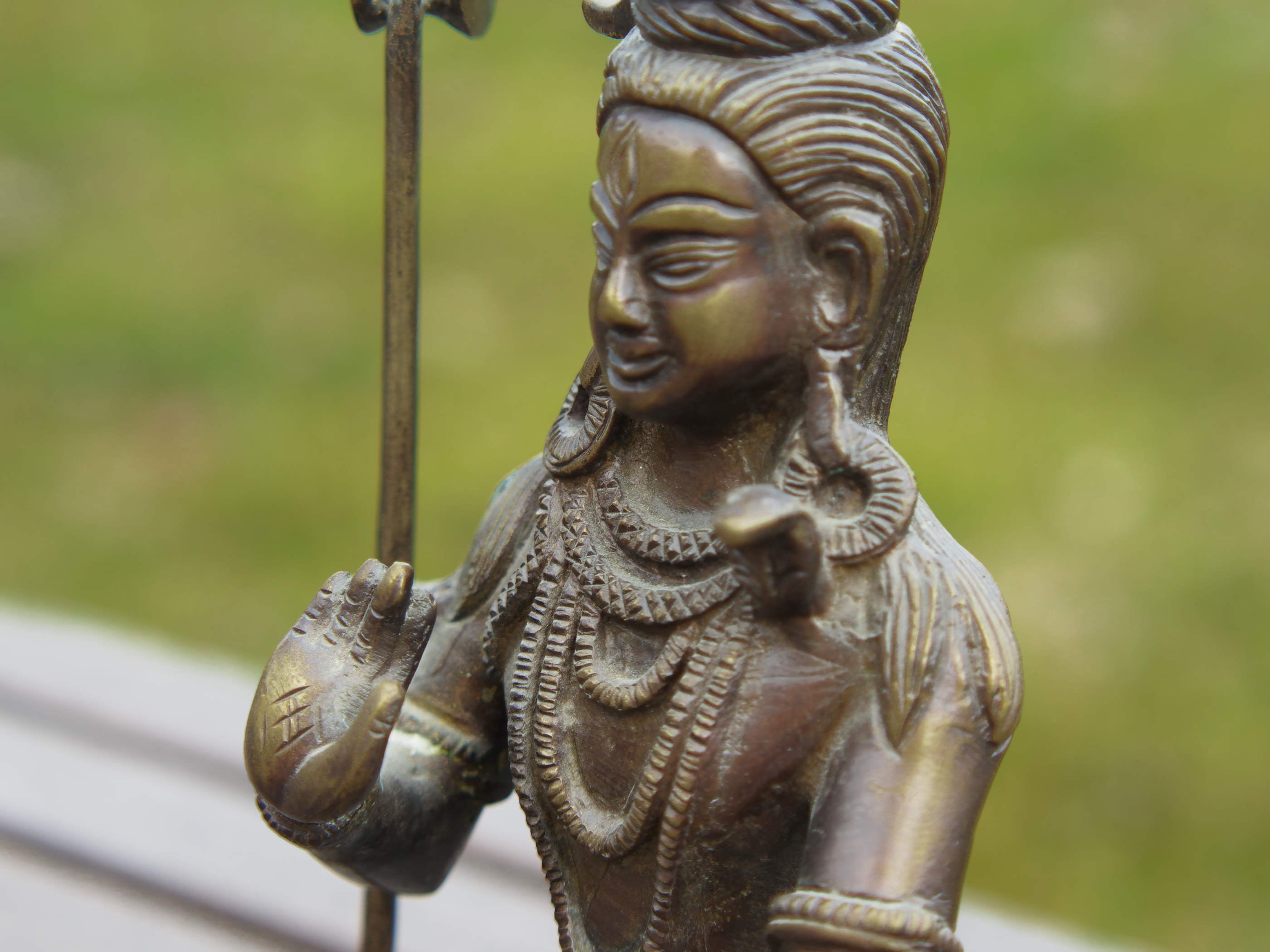 statua indiana in bronzo raffigurante shiwa , shiva .