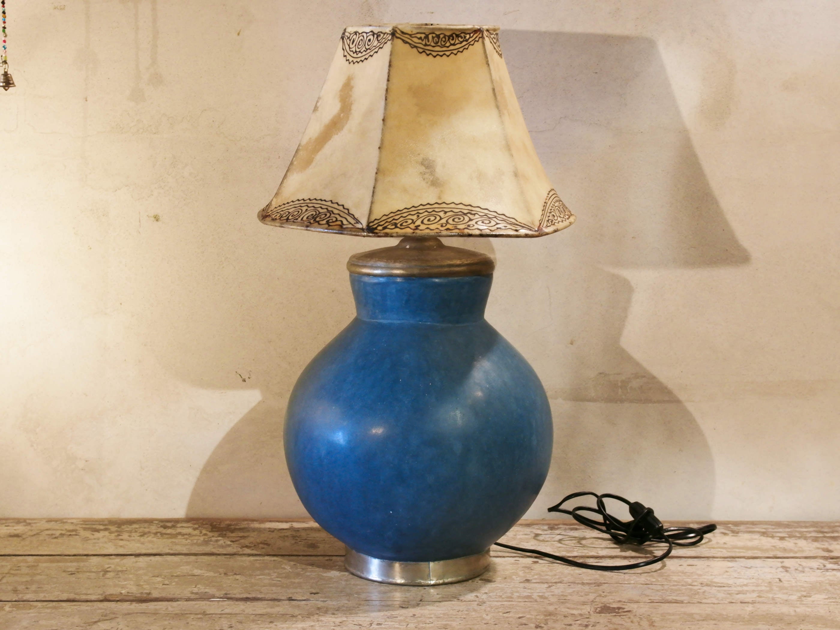 Lampada con vaso tadelakt Marocco cod.LVT1 – etnikó by crosato